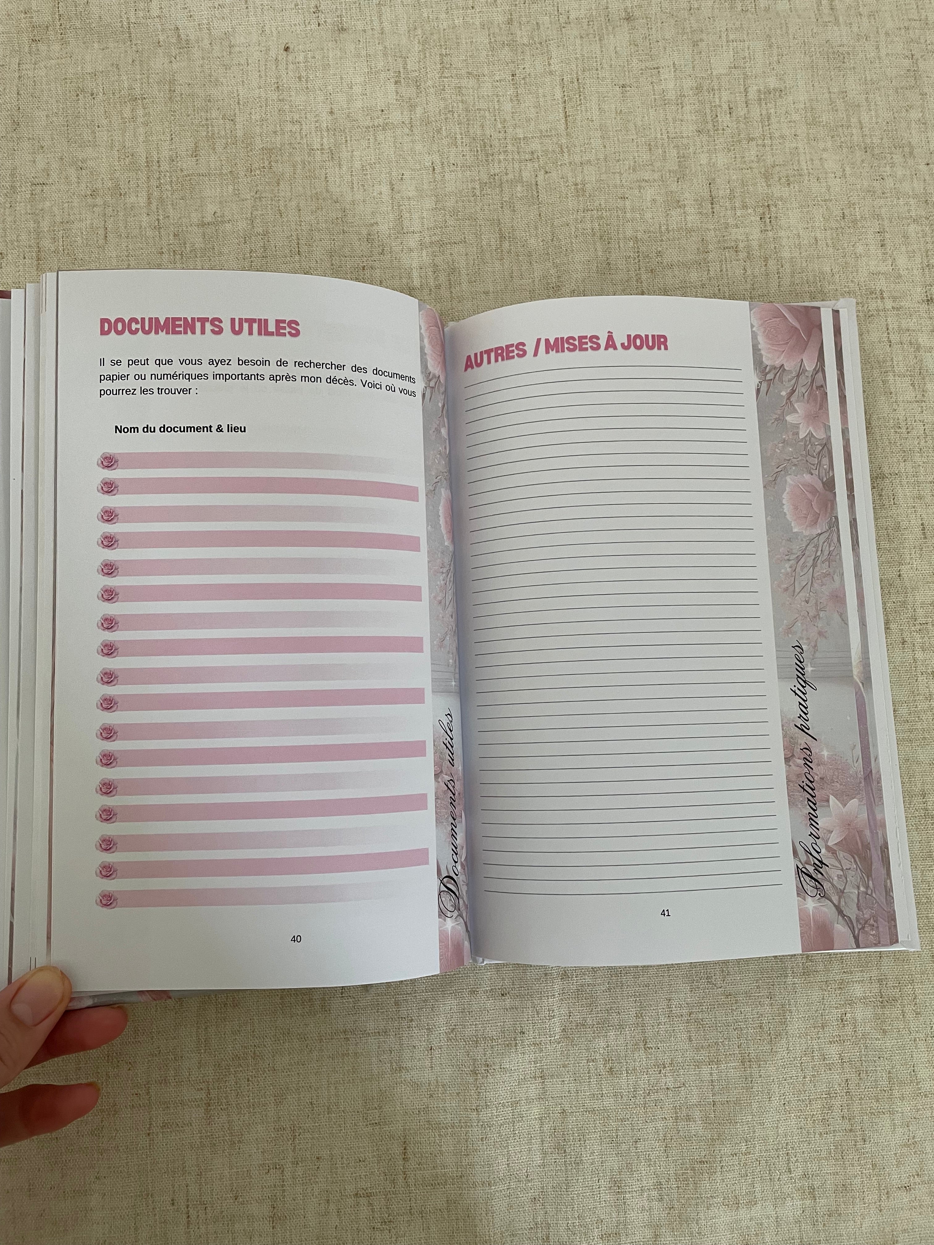 Livre testament femme