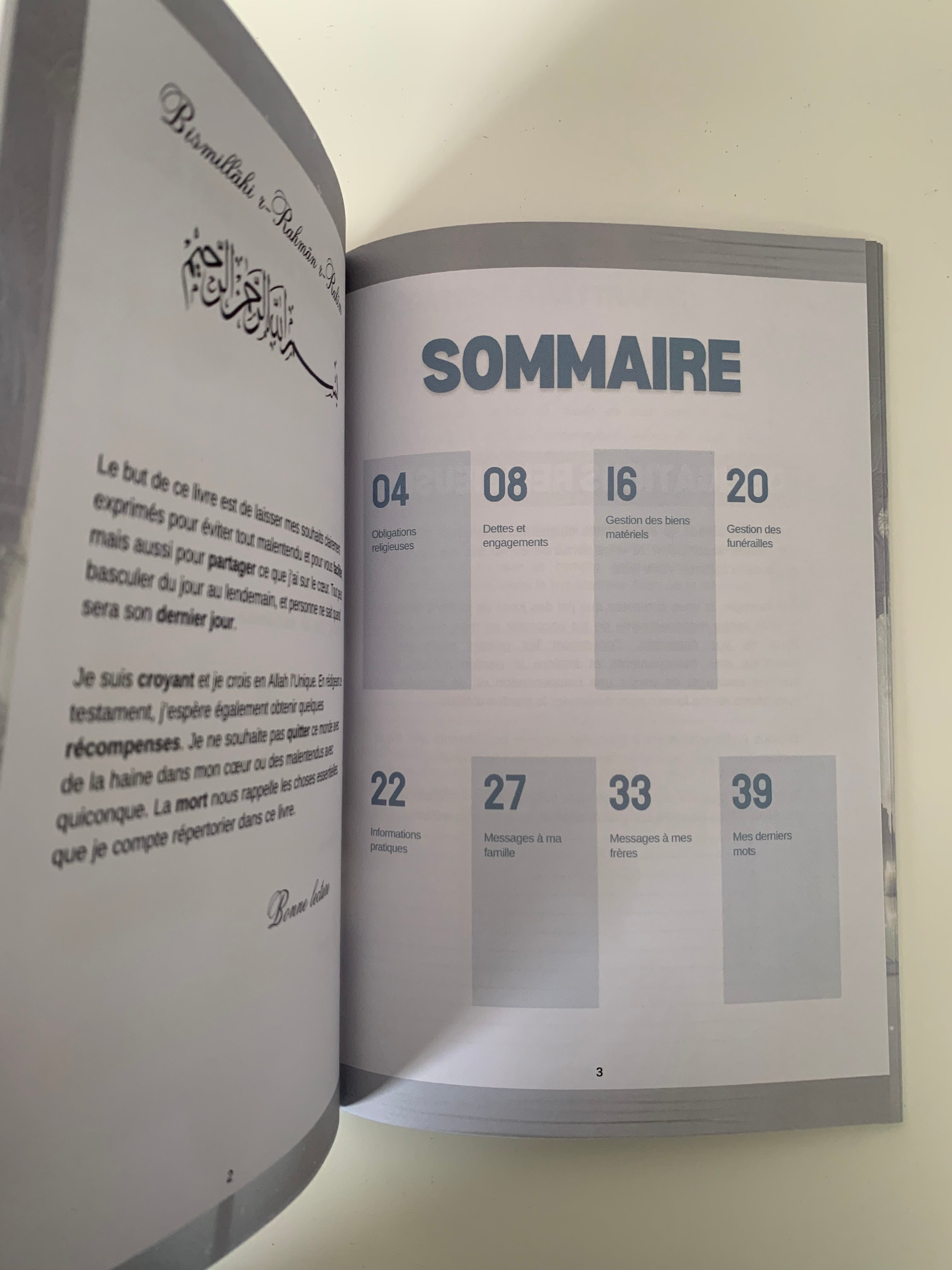 Livre testament pour homme